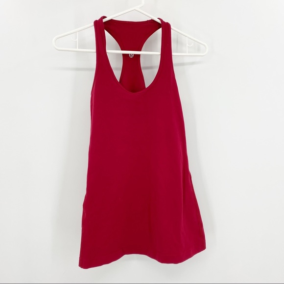 lululemon athletica Tops - Lululemon Red Racerback Tank 4